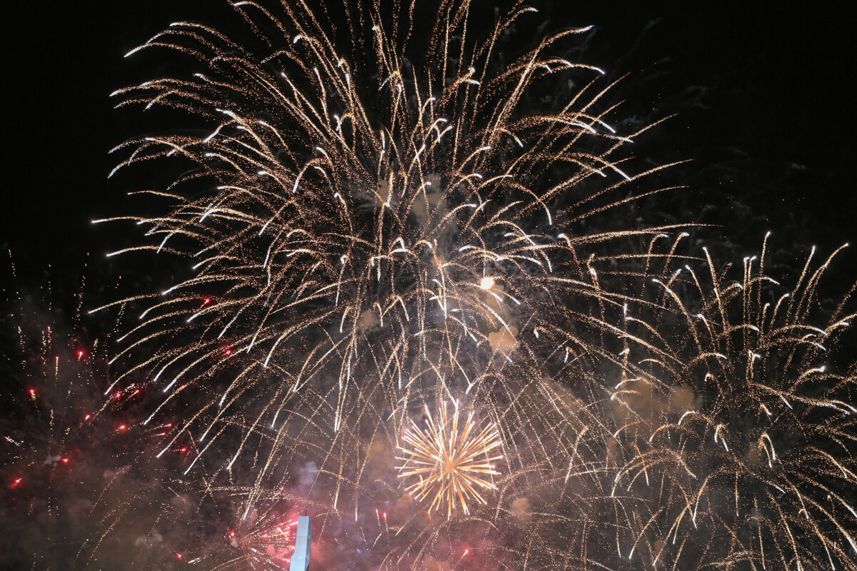 Пример съемки фейерверков